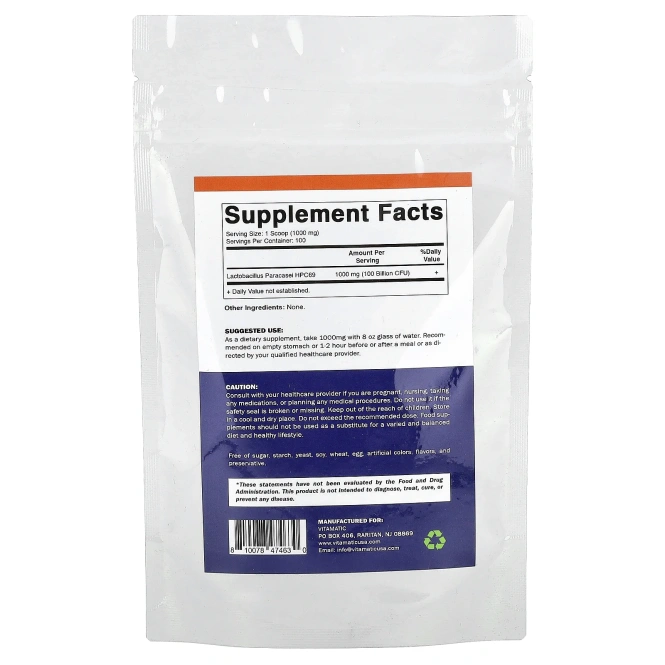 Vitamatic, Лактобактерии параказеи, 100 г (3,5 унции)