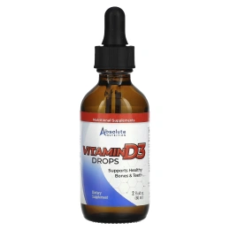 Absolute Nutrition, Витамин D3 в каплях, 60 мл (2 жидк. унц.)
