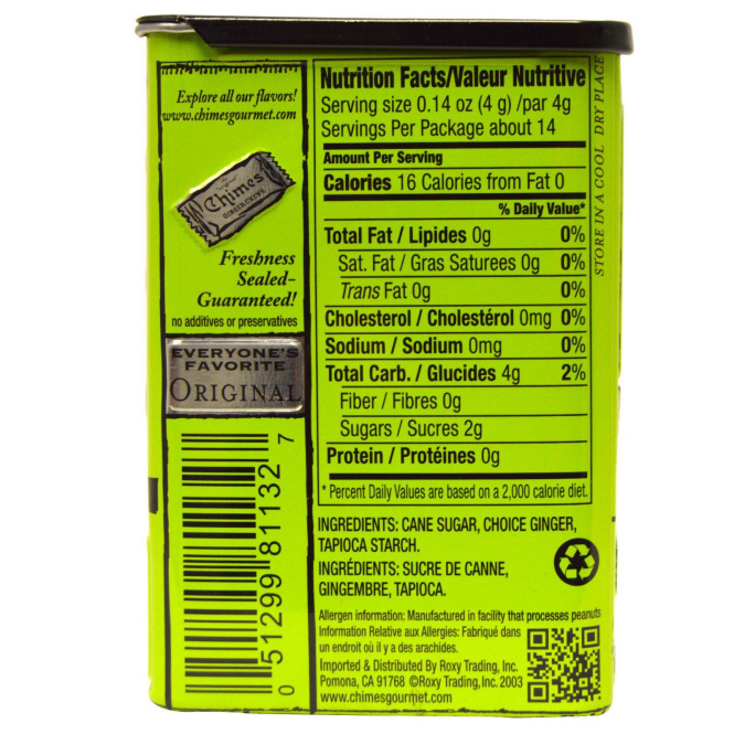 Chimes, Ginger Chews, Original, 2 oz.
