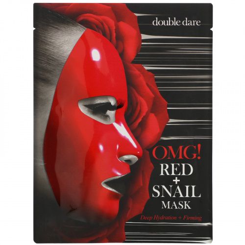 Double Dare, OMG!, Red Snail Mask, 1 Sheet, 0.92 oz (26 g)
