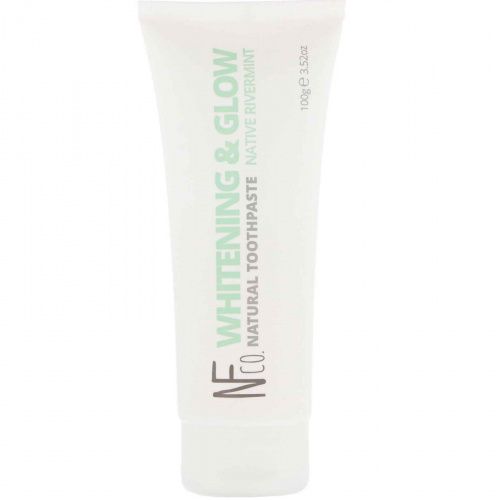 The Natural Family Co., Whitening & Glow Natural Toothpaste, Native Rivermint, 3.52 oz (100 g)