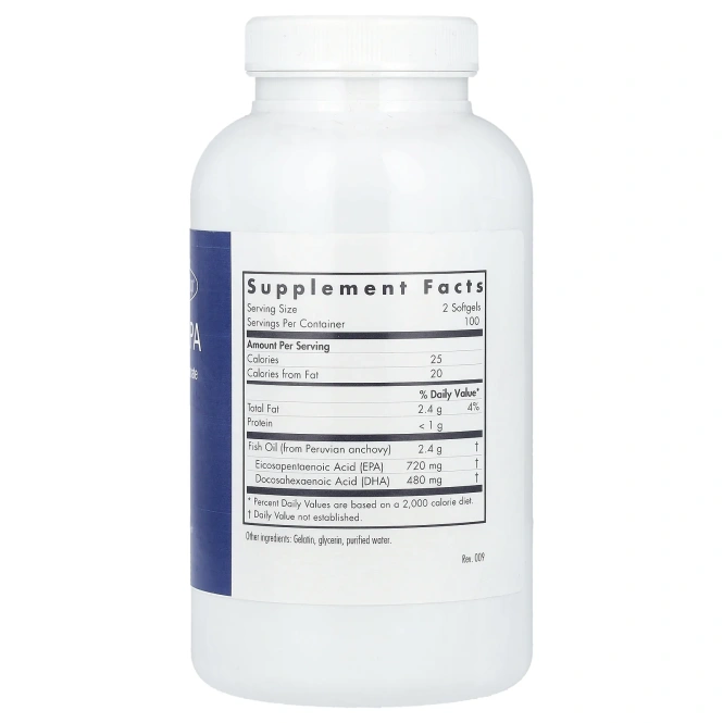 Allergy Research Group, Супер ЭПК Концентрированный рыбий жир, 200 мягких таблеток