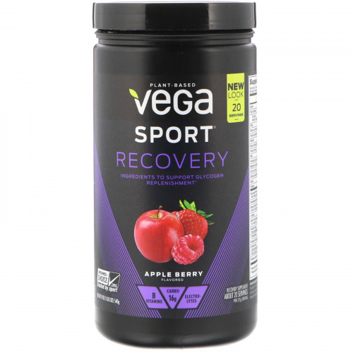 Vega, Sport, Recovery, Apple Berry Flavored, 19 oz (540 g)