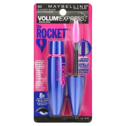 Maybelline, Тушь для ресниц The Rocket Volum' Express, угольно-черная, 9 мл