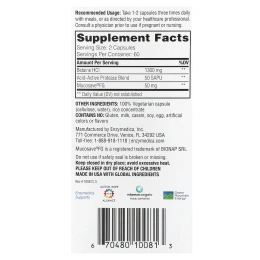 Enzymedica, Бетаин HCL, 120 капсул