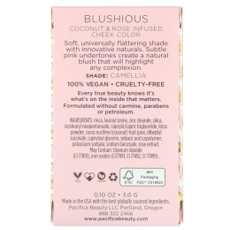 Pacifica, Blushious, Coconut & Rose Infused Cheek Color, 0.10 oz (3.0 g)