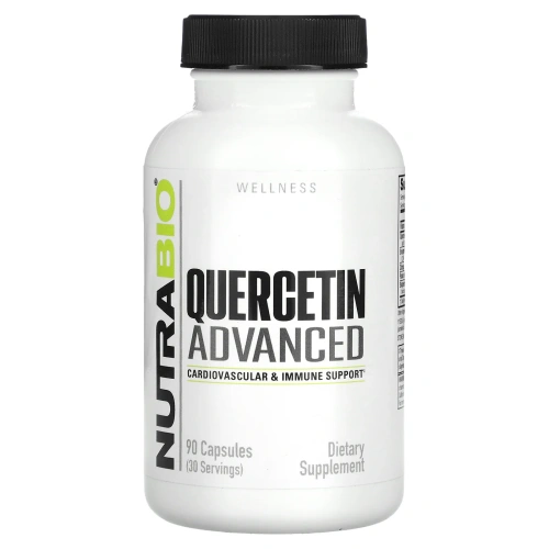 NutraBio, Wellness, улучшенный кверцетин, 90 капсул