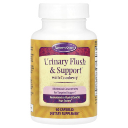 Nature's Secret, Поддержка мочевыводящей системы, с клюквой, 60 капсул