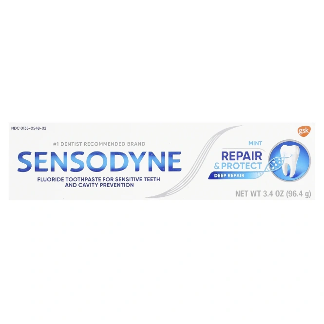 Sensodyne, Фтористая зубная паста «Восстановление и защита», 96,4 г