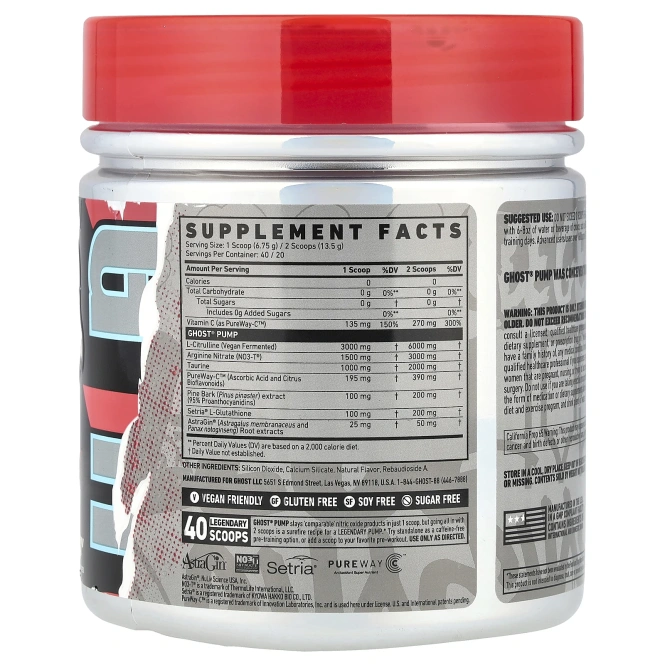 Ghost, Pump, Natty, 270 г (9,5 унции)