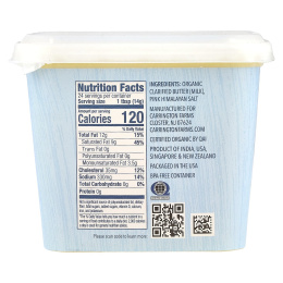 Carrington Farms, Органическое топленое масло с розовой гималайской солью, травяного откорма, 355 мл (12 жидк. унц.)