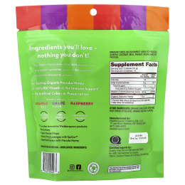 Wedderspoon, Органические леденцы с медом манука, ассорти из 3 вкусов, 24 леденца, 118 г (4,15 унции)