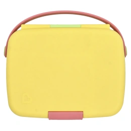 Munchkin, Lunch ™, Bento Box с посудой, для детей старше 18 месяцев, желтый, набор из 3 предметов