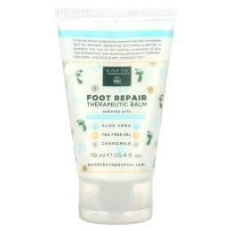 Earth Therapeutics, Basics, средство для ухода за ногами, лечебный бальзам, 4 жидких унции (118 мл)