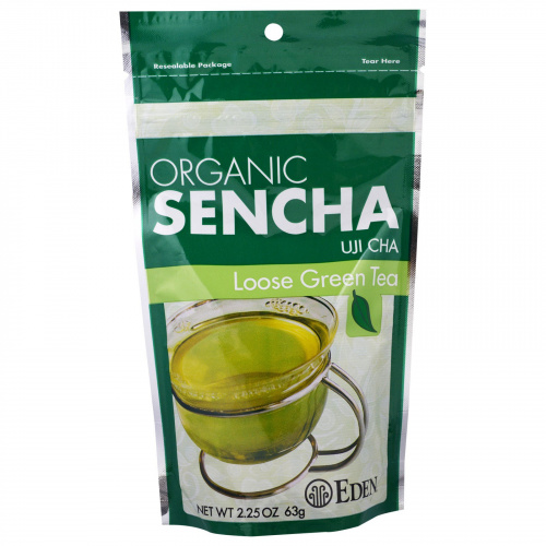 Eden Foods, Органическая сенча, Уджи Ча, рассыпчатый зеленый чай, 63 г
