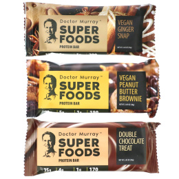 Dr. Murray's, Superfoods Protein Bars, Ultimate Protein Combo Pack, 12 Bars, 2.05 oz (58 g) Each