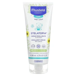 Mustela, Stelatopia, Emollient Cream with Sunflower, Fragrance Free, 6.76 fl oz (200 ml)