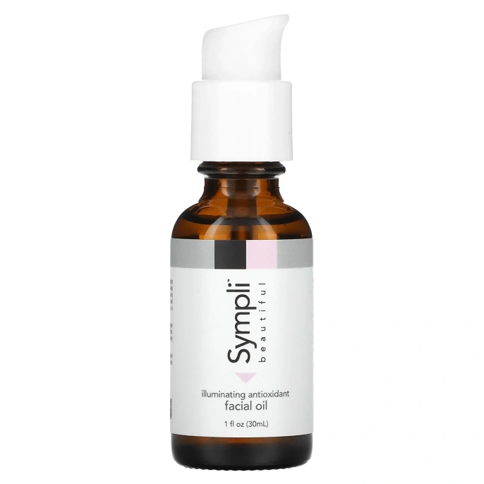 Sympli Beautiful, Осветляющее масло для лица с антиоксидантами, 30 мл (1 жидк. унция)