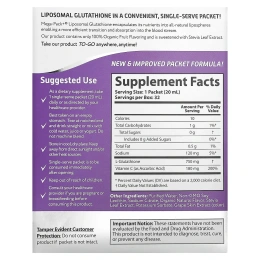 Aurora Nutrascience, Mega-Pack+, липосомальный глутатион, 750 мг, 32 пакетика по 20 мл (0,68 жидк. унции)