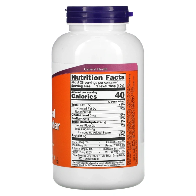 Now Foods, Пищевые дрожжи в порошке, 10 унций (284 г)