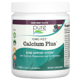 Pure Essence, Ionic-Fizz Calcium Plus Ягодный микс 420 грамм