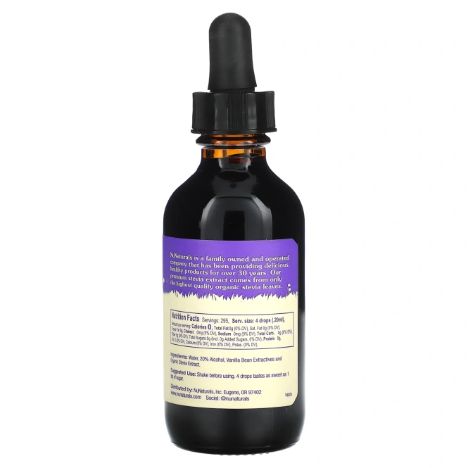 NuNaturals, Ванильная стевия, 59 мл (2 жидк. унц.)