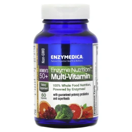 Enzymedica, Белковое питание, мультивитамины для женщин 50+, 60 капсул