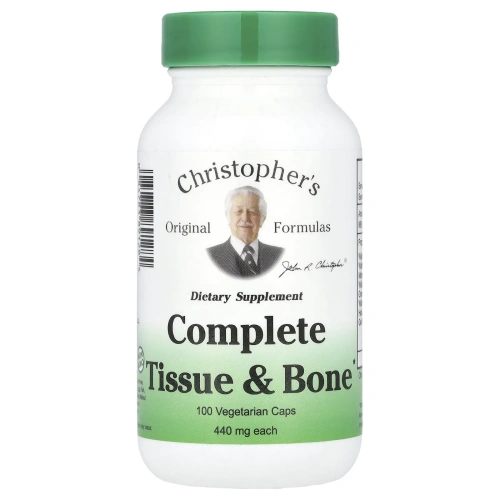 Christopher's Original Formulas, Здоровье тканей и костей, 440 мг каждая, 100 капсул в растительной оболочке