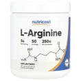 Nutricost, L-аргинин, без добавок, 250 г (8,9 унции)