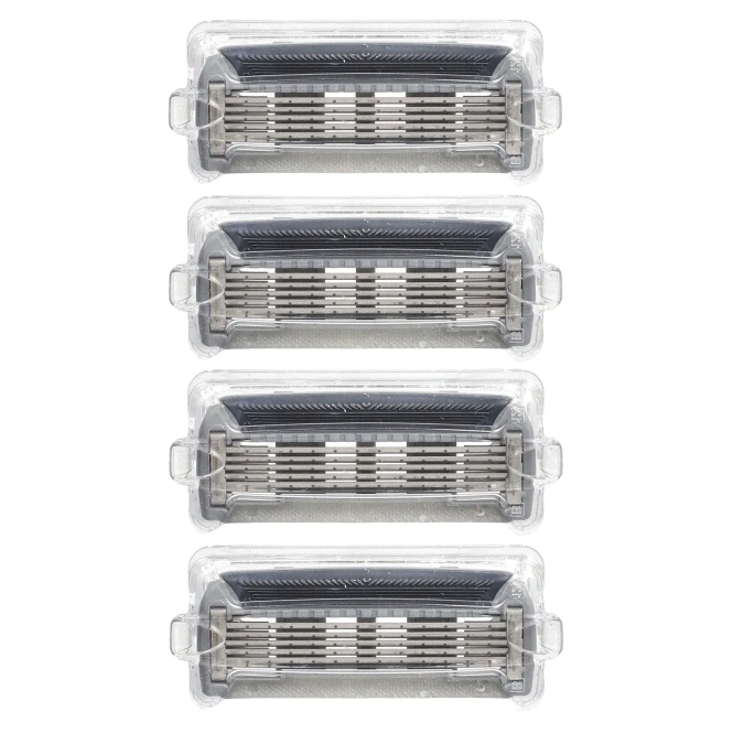 Bulldog Skincare For Men, Оригинальные сменные картриджи со стальными лезвиями, 4 картриджа с 5 лезвиями