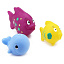 Nuby, Игрушечные рыбки для ванной, 6+м, 3 шт.