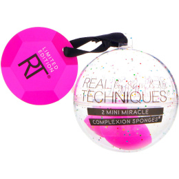 Real Techniques, Ограниченный выпуск, 2 блестящих спонжа Mini Miracle Complexion