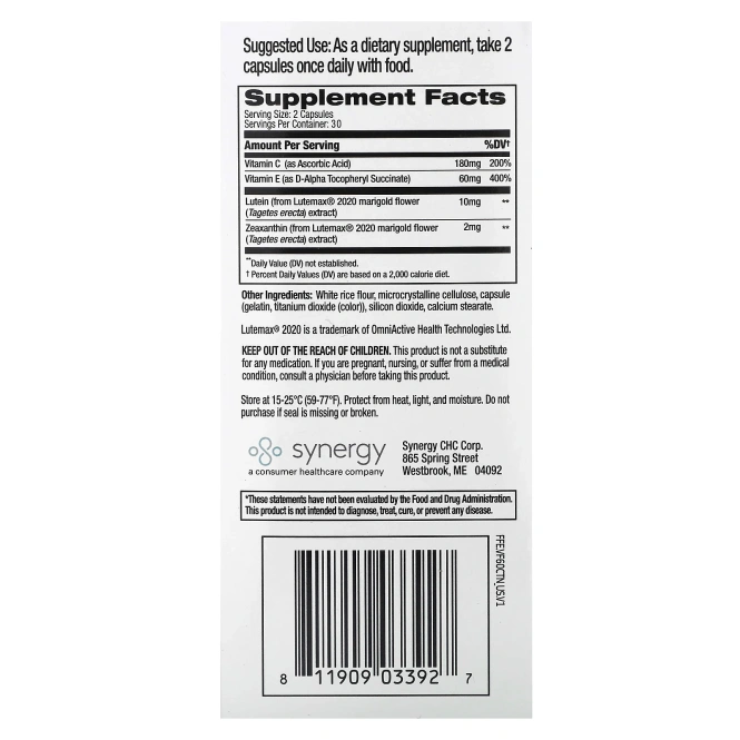 Focus Factor, Vision Formula, 60 капсул