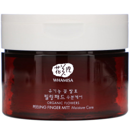 Whamisa, Organic Flowers, Moisture Care, Peeling Finger Mitt, 30 Mitts, 6.3 oz (180 g)