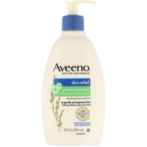 Aveeno, Active Naturals, Спокойствие кожи, Лосьон с легким ароматом, Успокаивающий овес и ромашка, 12 ж. унц.(354 мл)