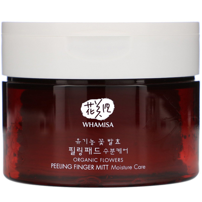 Whamisa, Organic Flowers, Moisture Care, Peeling Finger Mitt, 30 Mitts, 6.3 oz (180 g)