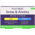 Natrol, Stress & Anxiety, Day & Night, Two 10 Tablet Blister Packs (20 Total)