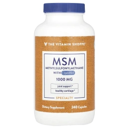 The Vitamin Shoppe, МСМ с OptiMSM®, 1000 мг, 240 капсул
