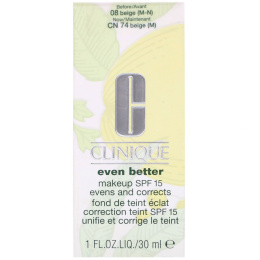 Clinique, Even Better Makeup, SPF 15, CN 74 Beige (M), 1 fl oz (30 ml)