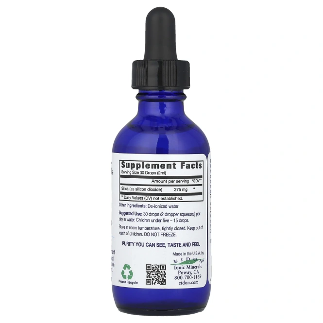 Eidon Mineral Supplements, Кремний, жидкий концентрат, 2 унции (60 мл)