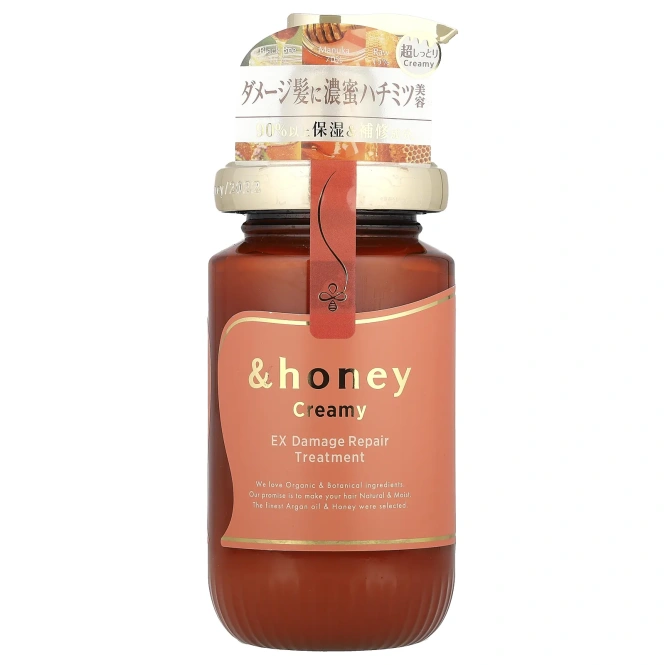 &honey, Creamy EX Damage Repair Treatment, средство с французскими ягодами и медом, 450 г (15,9 жидк. Унции)