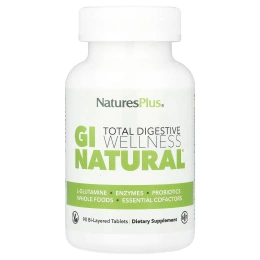 NaturesPlus, Total Digestive Wellness, GI Natural®, 90 двухслойных таблеток