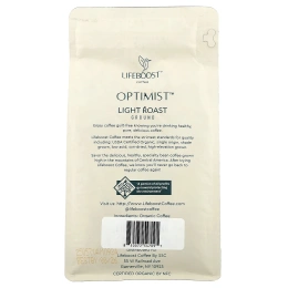 Lifeboost, Кофе, Optimist ™, молотый, легкой обжарки, 340 г (12 унций)