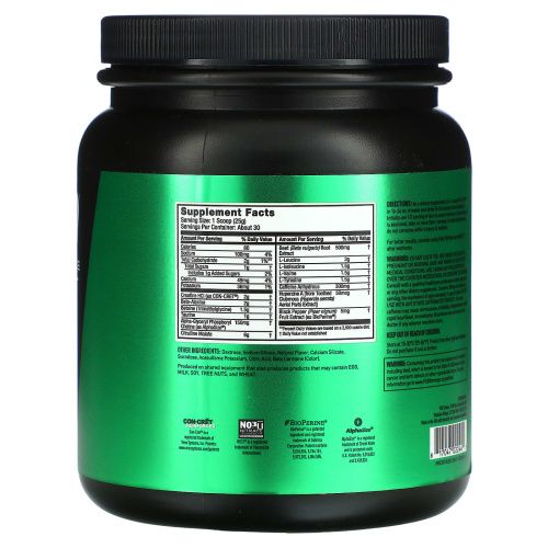 JYM Supplement Science, Pre JYM, высокоэффективный предтренировочный продукт, мандарин, 750 г (1,65 фунта)