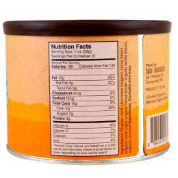 Taza Chocolate, Органический темный шоколад 55% жернового помола, фундук в шоколаде, 226 г (8 унций)