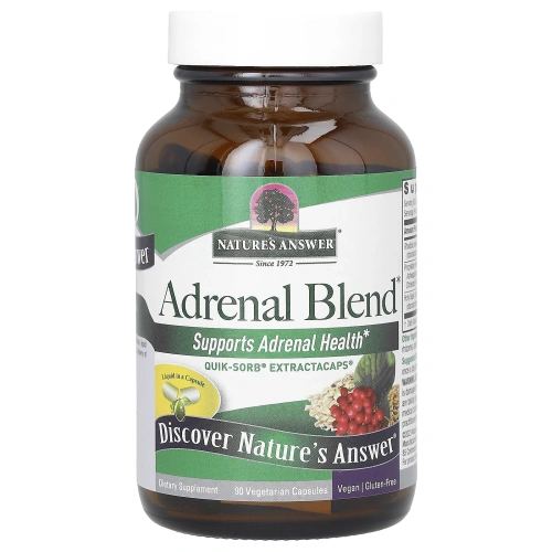 Nature's Answer, Adrenal Blend, 90 вегетарианских капсул