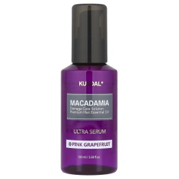 Kundal, Сыворотка для волос Macadamia Ultra, розовый грейпфрут, 100 мл (3,38 жидк. Унции)