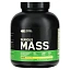 Optimum Nutrition, Serious Mass, порошок для набора веса (гейнер) с высоким содержанием протеина, вкус банан, 2720 г (6 lb)