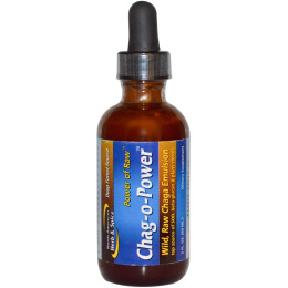 North American Herb & Spice Co., Chag-O-Power, эмульсия дикорастущего гриба чага, 2 жидких унции (60 мл)