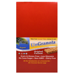 Coconut Secret, Органический Оригинальный Кокосовый Батончик Ungranola, 12 Батончиков, по 1,2 унции (34 г) каждый